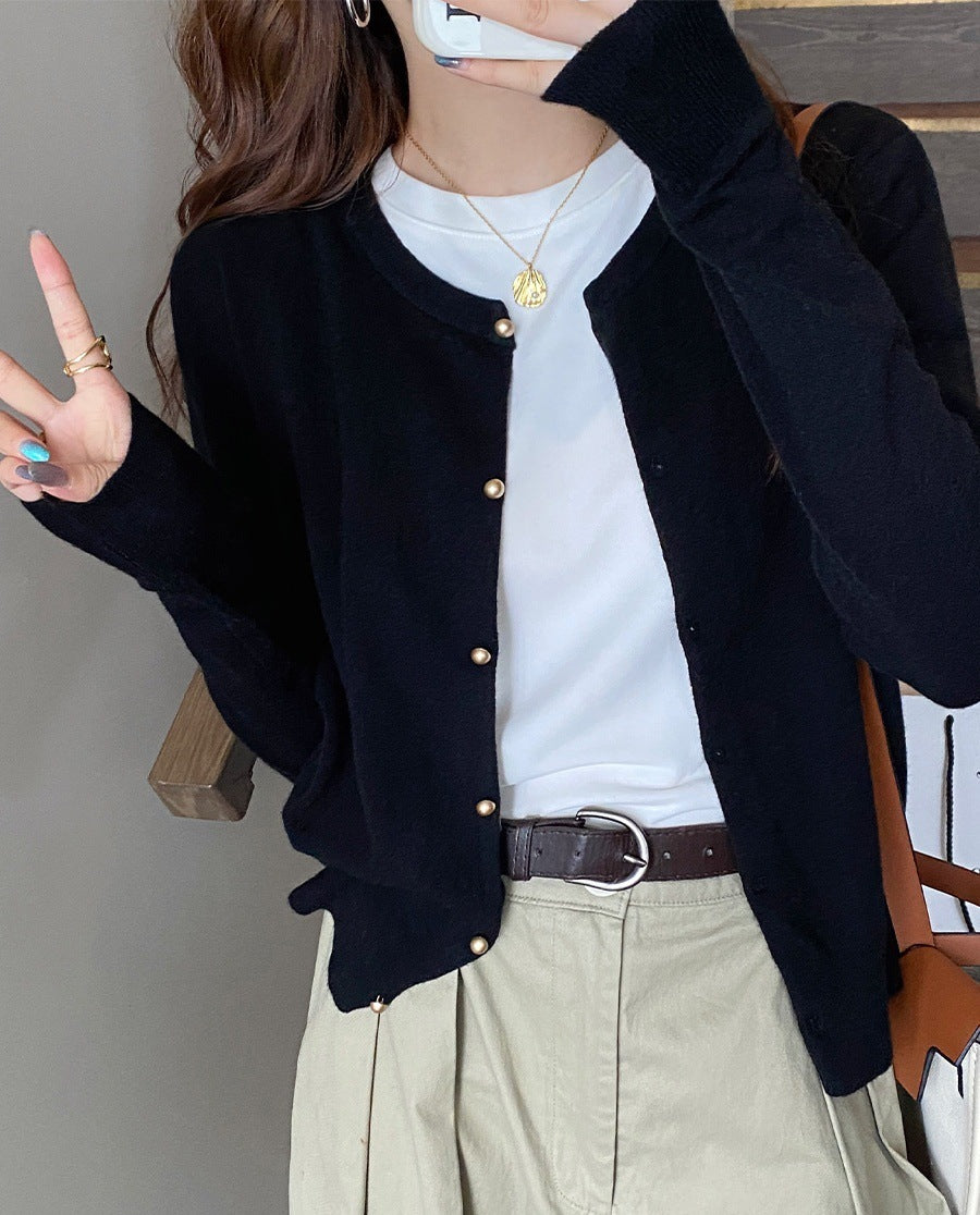Women's Early Autumn Thin Type Long-sleeved Top