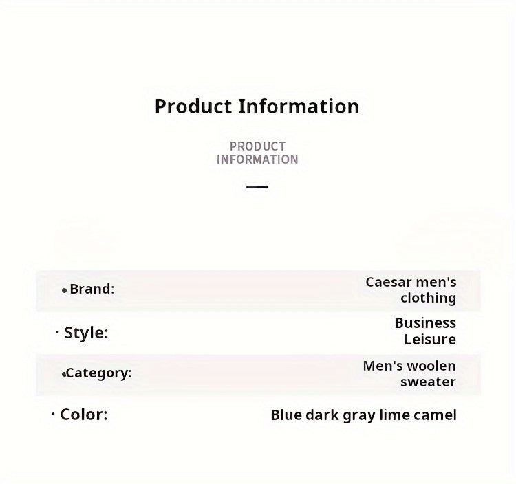 KAISER Men's Cozy Wool V-Neck Sweater - Casual Striped Long Sleeve Pullover for Fall/Winter, Soft & Warm, Korean And Japanese Targeted, Fashion