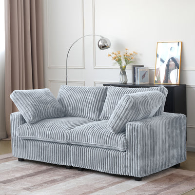 Modern Convertible Sleeper Sectional Sofa - Modular Living Room Couch with Washable Covers, Deep Seat Sleeper Sofa Bed, Space-Saving Design for Apartments, Lofts, Guest Rooms - No Assembly Required, Easy-Clean Fabric Upholste