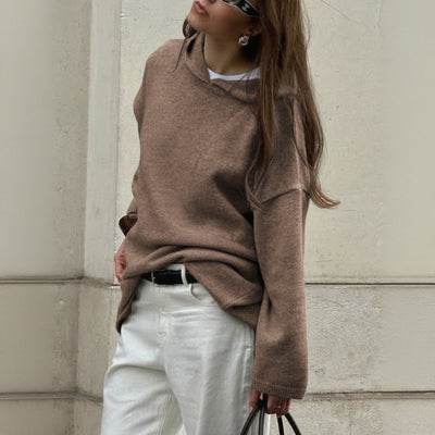 Minimalist Long Sleeve Hooded Sweater Woolen Clothing