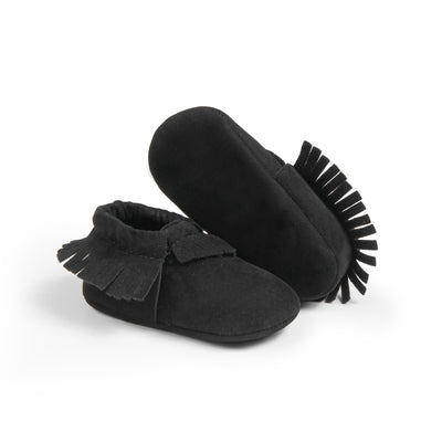Adorable Tassel Moccasin Shoes for Baby Girls - Soft Sole, Lightweight