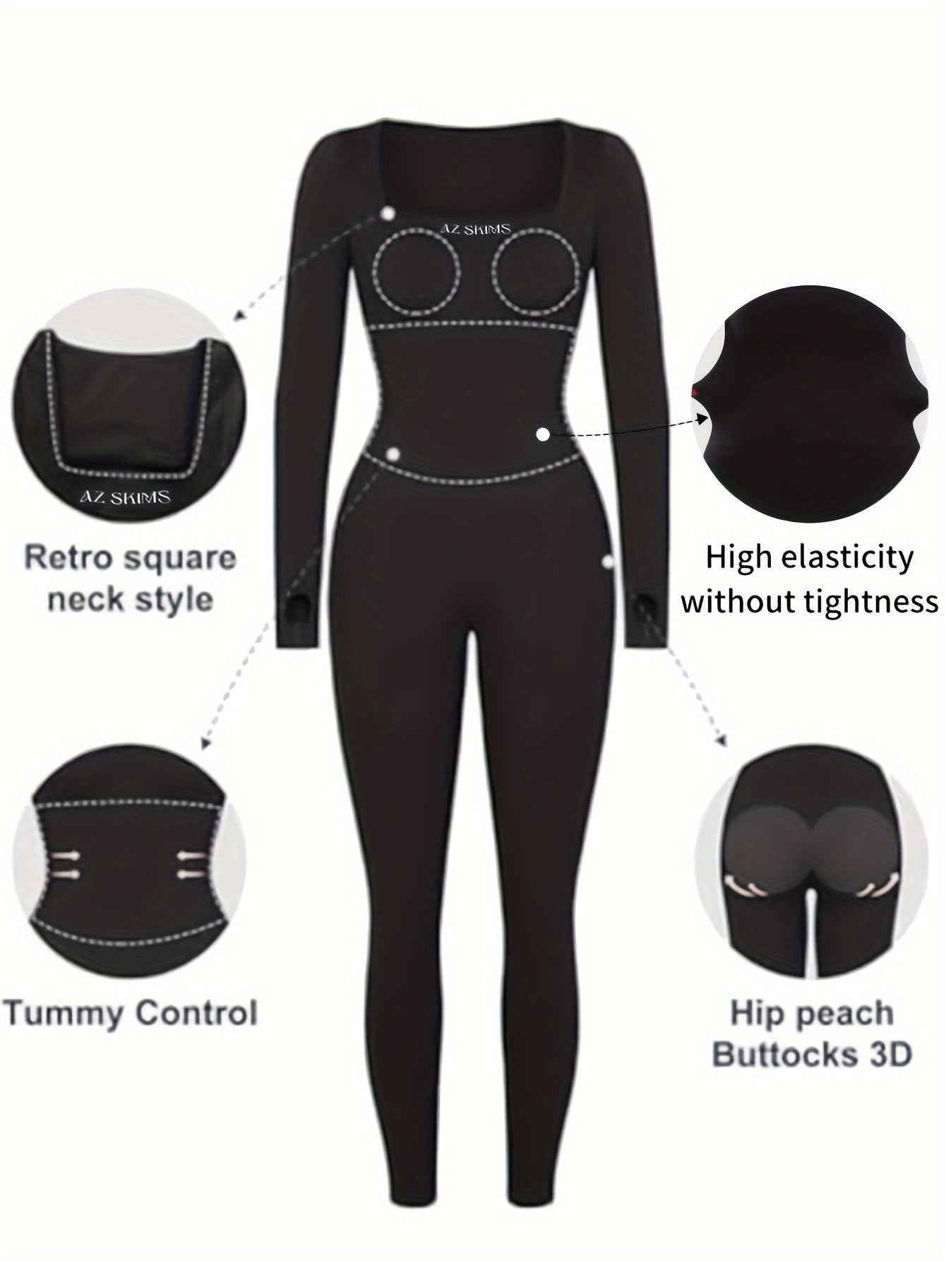 Seamless Long Sleeve Jumpsuit