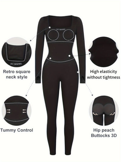 Seamless Long Sleeve Jumpsuit