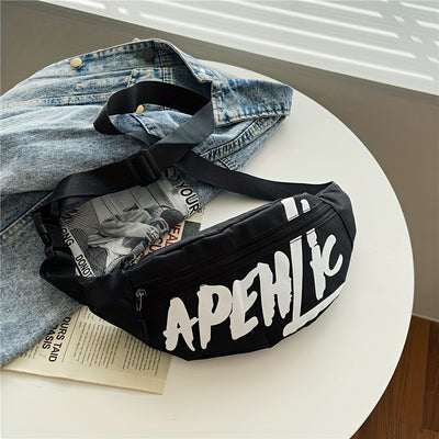 Men's and Women's Chest Bag, Shoulder Crossbody Bag, Adjustable Shoulder Bag, Motorcycle Korean Style Casual Small Waist Bag, Men's Bag