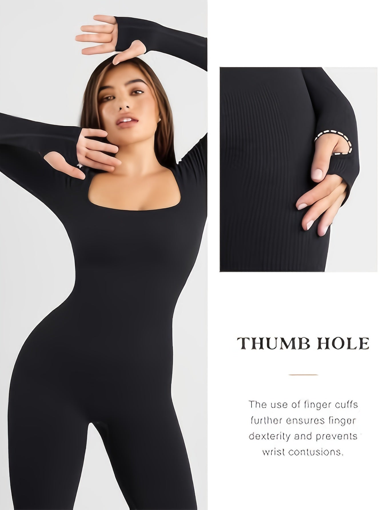 Seamless Long Sleeve Jumpsuit