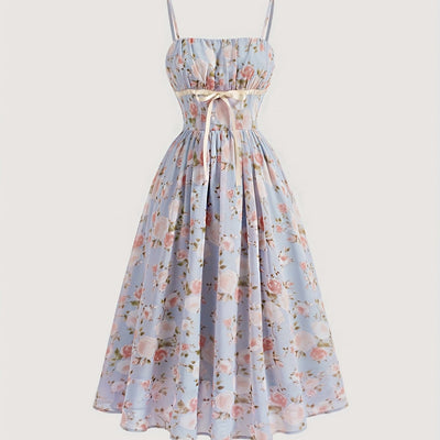 Floral Print A-Line Dress