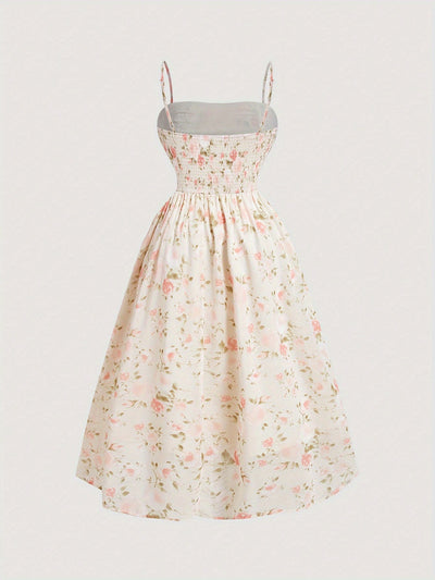 Floral Print A-Line Dress