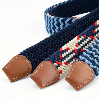 Men's Canvas Belt Women's Elastic Belt Korean Version Elastic Elastic Belt Golf Belt