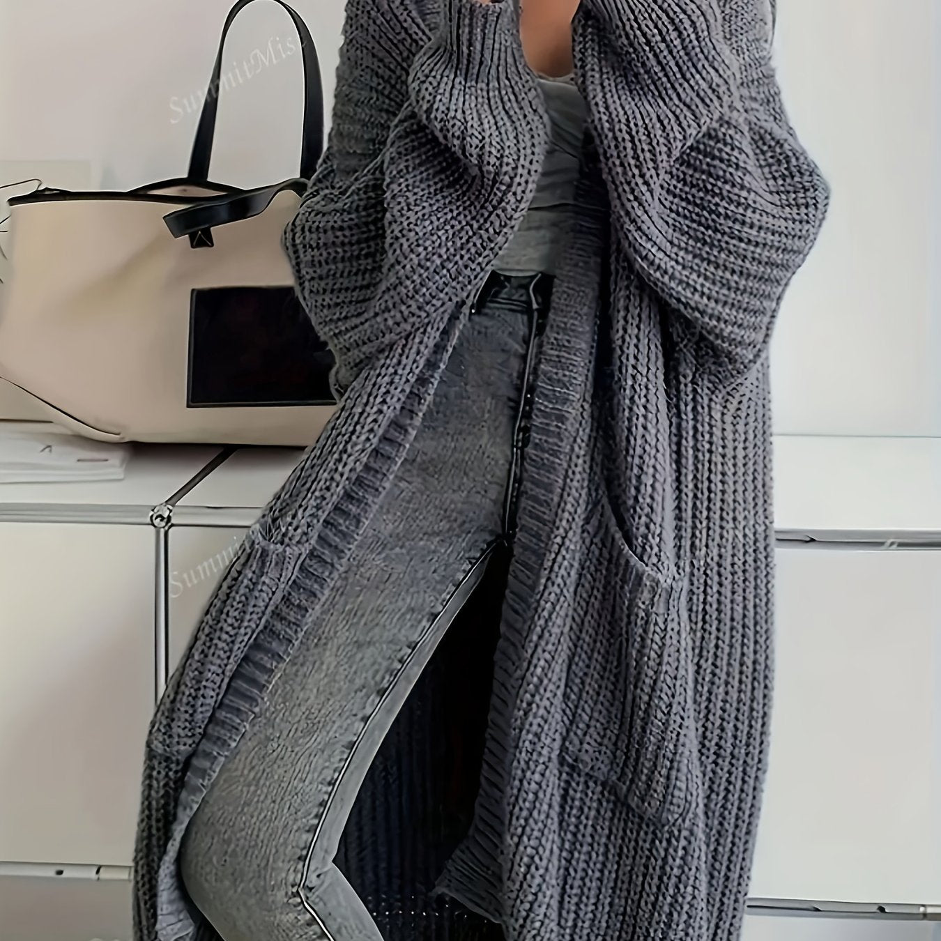 Casual Long Sleeve V-Neck Cardigan
