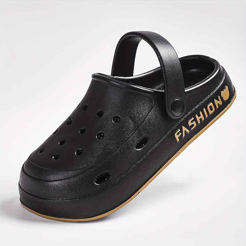 Mid-Year, Summer New Arrivals, Japanese and Korean Fashion Women's Cute Detachable Coal Ball EVA Hole Shoes, Adorable Coal Ball Charms, Comfortable Casual Versatile, 1.97inch Thickened Sole, Rotatable Back Strap for Dual Wear