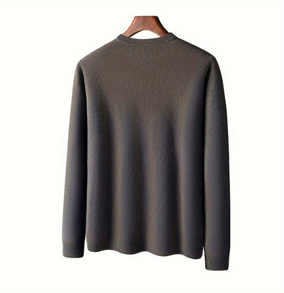 KAISER Men's Cozy Wool V-Neck Sweater - Casual Striped Long Sleeve Pullover for Fall/Winter, Soft & Warm, Korean And Japanese Targeted, Fashion