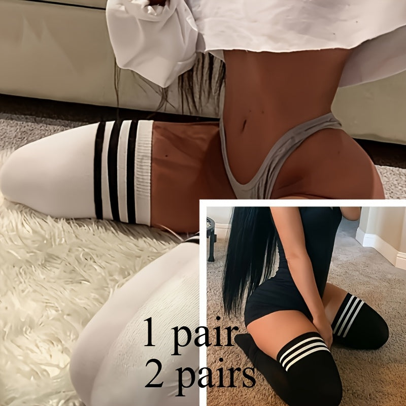 1 Pair/2 Pairs Autumn and Winter Extended Warm Long Socks