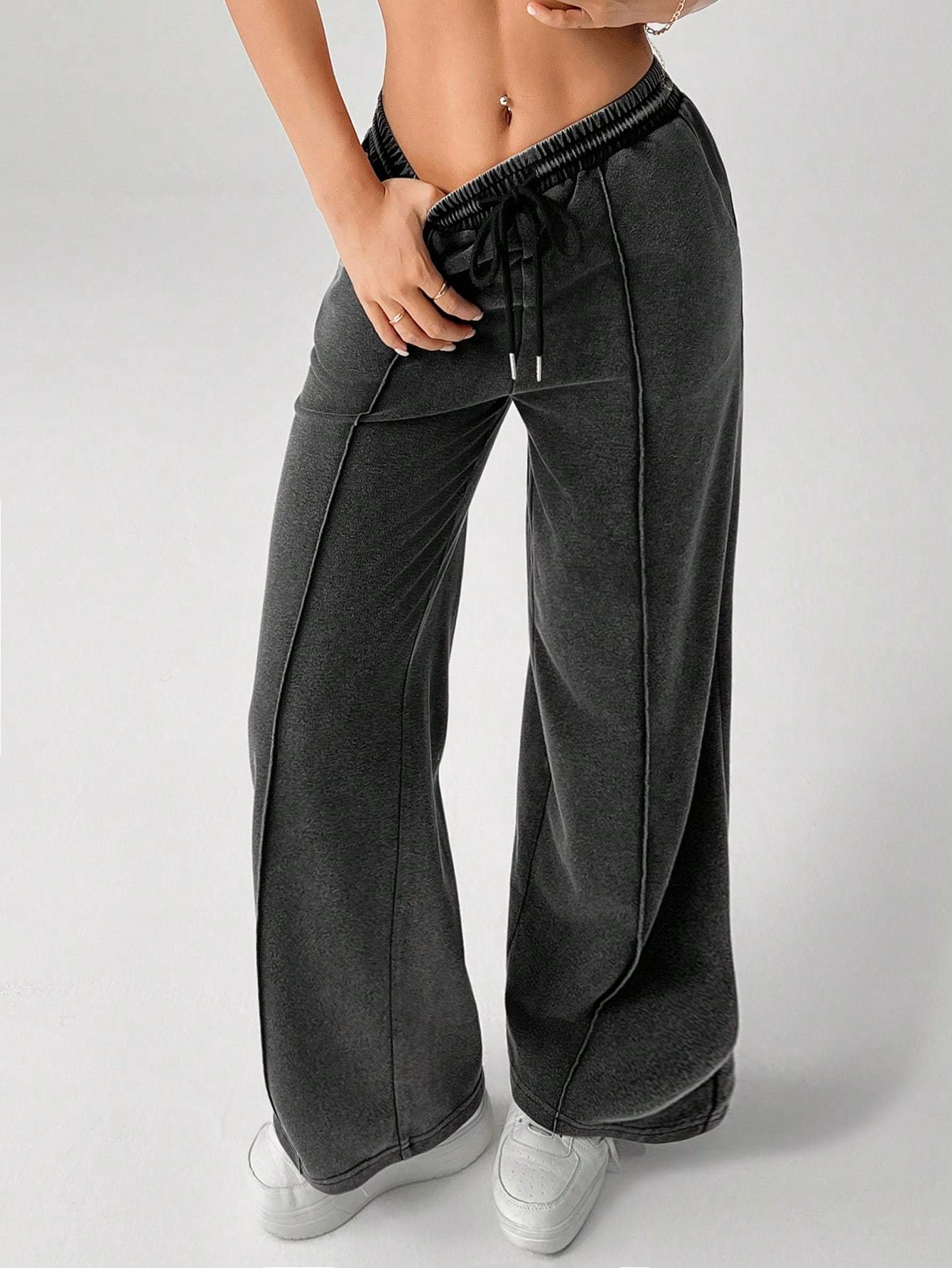 High-Waisted Wide-Leg Pants