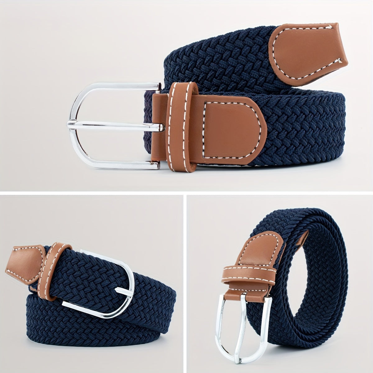Men's Canvas Belt Women's Elastic Belt Korean Version Elastic Elastic Belt Golf Belt