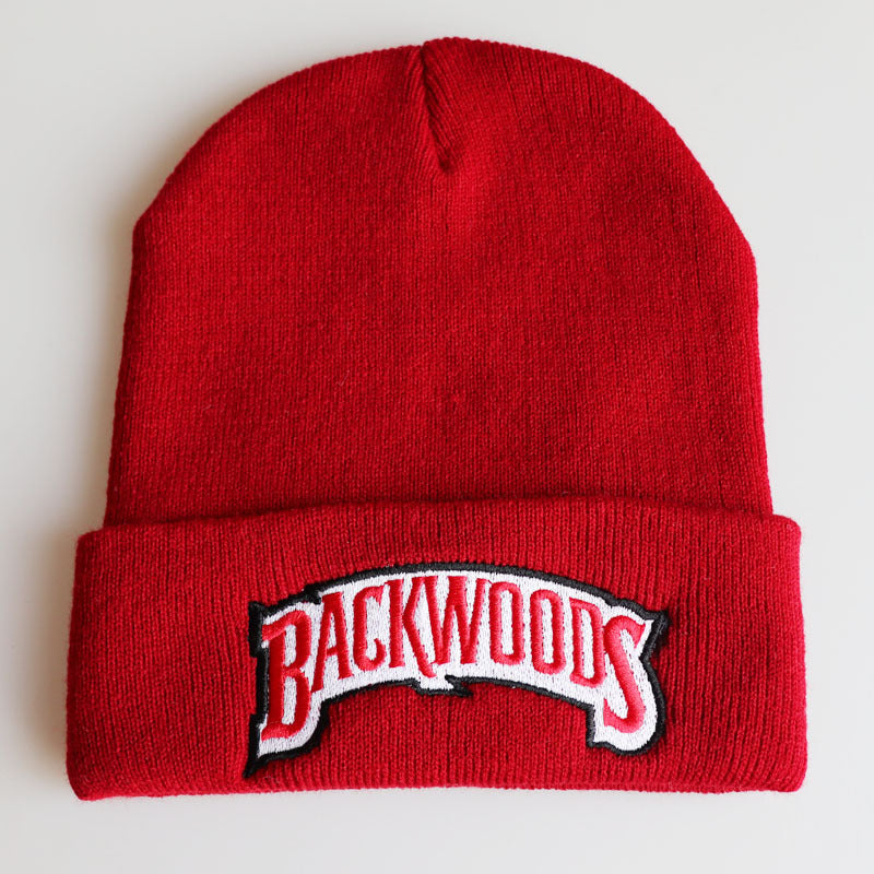 1pc Cozy "BACKWOODS" Thermal Knitted Hat for Men - Soft, Warm, and Breathable - Ideal Gift Choice for Outdoor Enthusiasts and Casual Wear