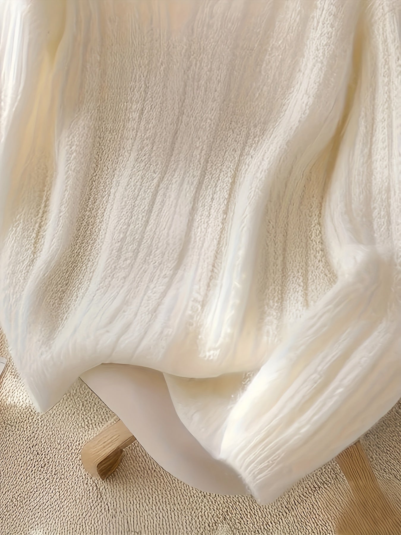 Women's Elegant V-Neck Cable- Sweater - Soft White Oversized Long Sleeve Pullover, Cozy All-Season Casual to Formal Wear, Easy-Care Hand Wash/Dry Clean, Versatile Layering Piece for Fall Winter Summer Outfits, Cozy Sweaters f