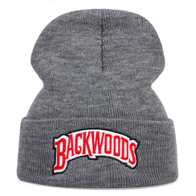 1pc Cozy "BACKWOODS" Thermal Knitted Hat for Men - Soft, Warm, and Breathable - Ideal Gift Choice for Outdoor Enthusiasts and Casual Wear