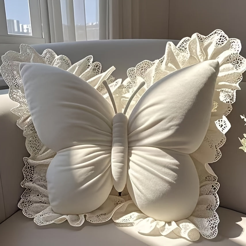 Butterfly shaped throw pillow, bedroom sofa decoration cute cushion, home fun ornament, Bedroom Accent, Home Decor, Butterfly Design, Contemporary Style, Highquality Cushion, Seamless Stitching, Stylish Cushion, Accent Pillow