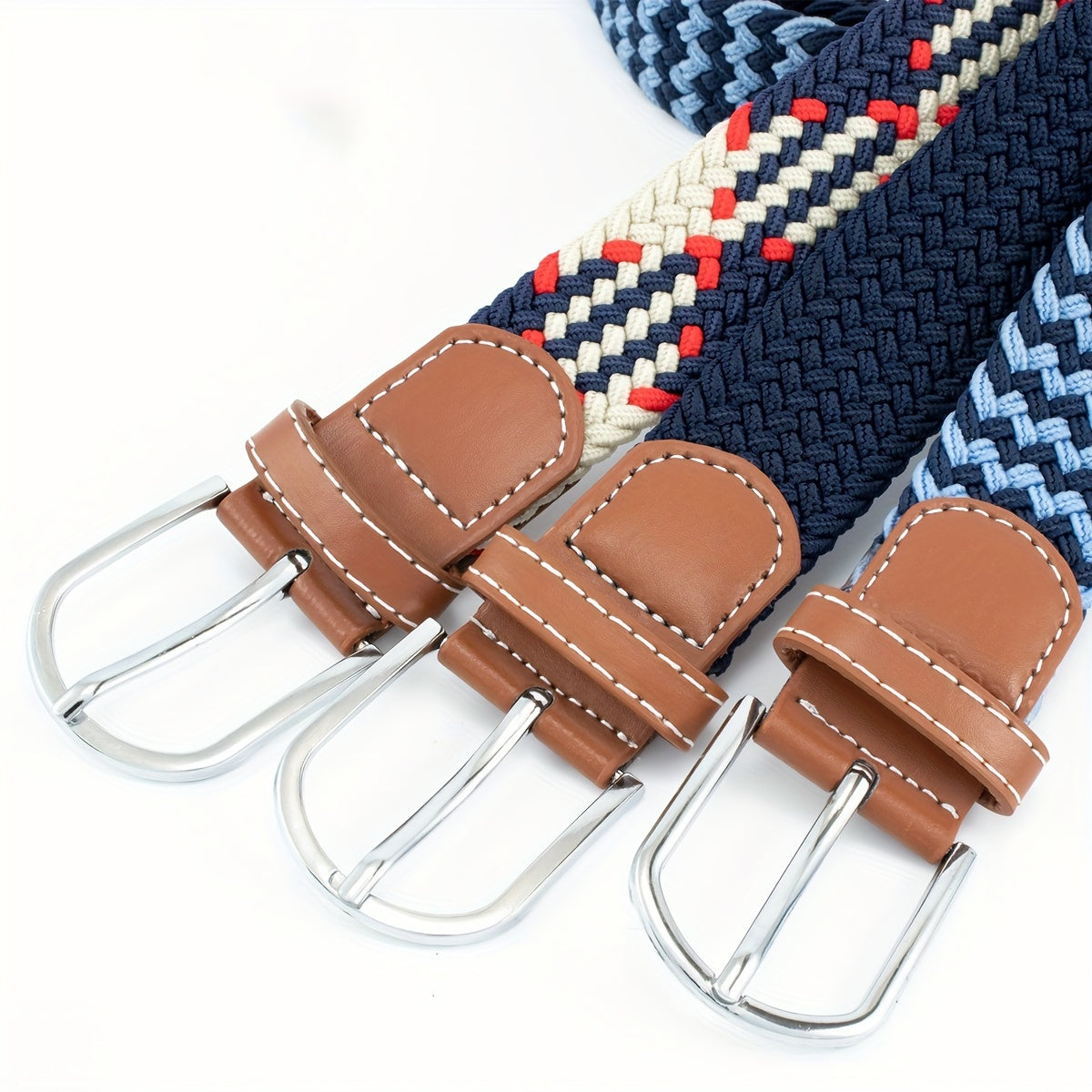 Men's Canvas Belt Women's Elastic Belt Korean Version Elastic Elastic Belt Golf Belt