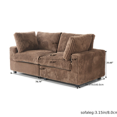 Modern Convertible Sleeper Sectional Sofa - Modular Living Room Couch with Washable Covers, Deep Seat Sleeper Sofa Bed, Space-Saving Design for Apartments, Lofts, Guest Rooms - No Assembly Required, Easy-Clean Fabric Upholste
