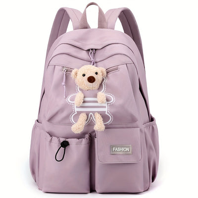 Stylish And Attractive Women'S Backpack in a Simple Korean Design, Perfect for And Versatile for Any Outfit. [Zipper Pull Direction Random]