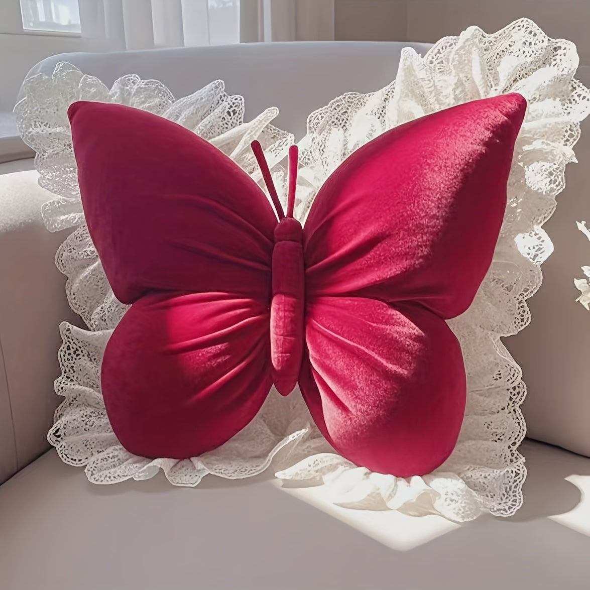 Butterfly shaped throw pillow, bedroom sofa decoration cute cushion, home fun ornament, Bedroom Accent, Home Decor, Butterfly Design, Contemporary Style, Highquality Cushion, Seamless Stitching, Stylish Cushion, Accent Pillow