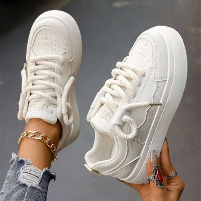 Round Toe Low Top Sneakers
