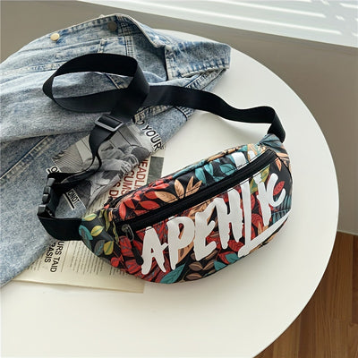 Men's and Women's Chest Bag, Shoulder Crossbody Bag, Adjustable Shoulder Bag, Motorcycle Korean Style Casual Small Waist Bag, Men's Bag