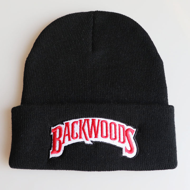 1pc Cozy "BACKWOODS" Thermal Knitted Hat for Men - Soft, Warm, and Breathable - Ideal Gift Choice for Outdoor Enthusiasts and Casual Wear