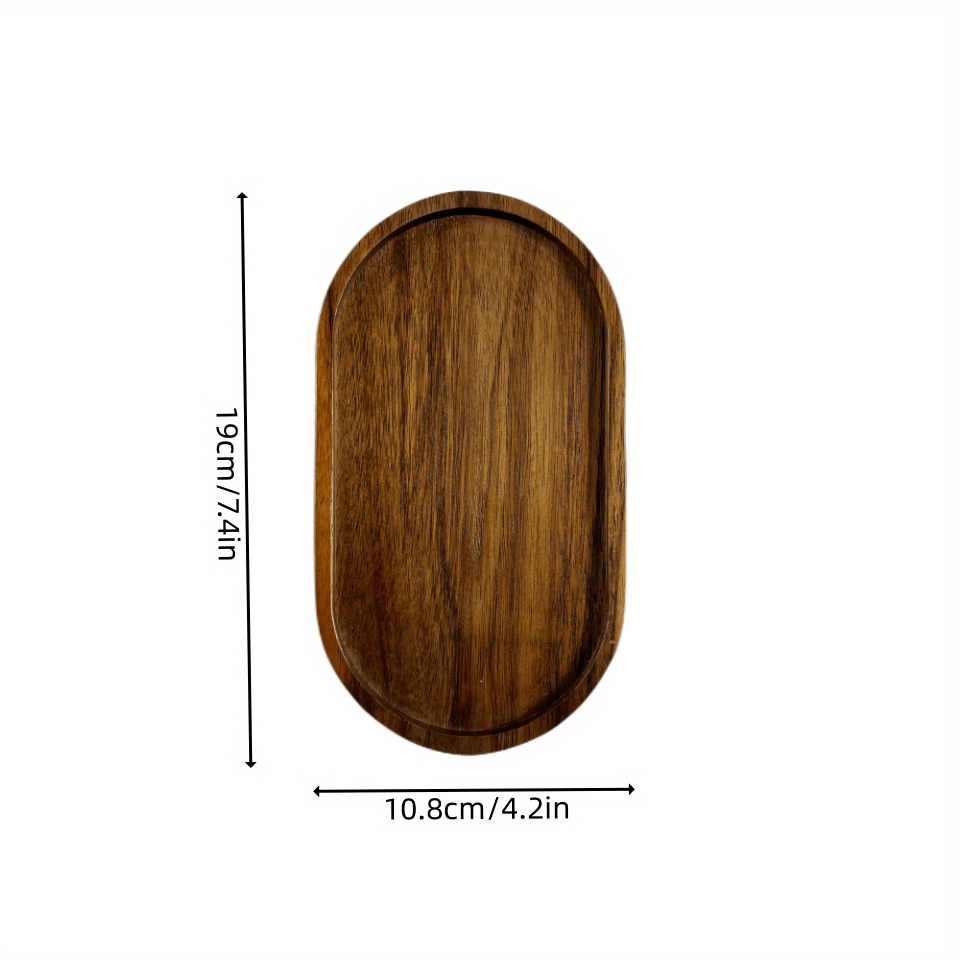 Japanese-Inspired LDQ Elegant Wooden Serving Tray - Space-Saving Design for Food & Drink Service - Perfect for Home Decor and Kitchen Accessories