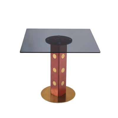 33.5" Round & Square Dining Table for 2-4 People(Only Table, Chair Not Included), Marble Meeting Room Table Multipurpose Conference Table with Soild Wood Base for Office