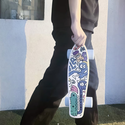 Skateboard adult skateboard park skateboard street skateboard complete skateboard mini cruiser skateboard parade outdoor equipment compact and easy to carry skateboard commuter suitable for backpack storage locker.