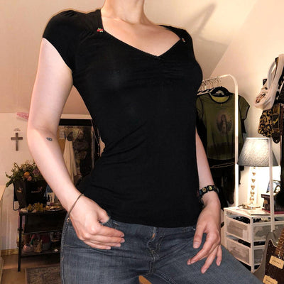 Solid Color Sleeveless Slim Casual T-shirt