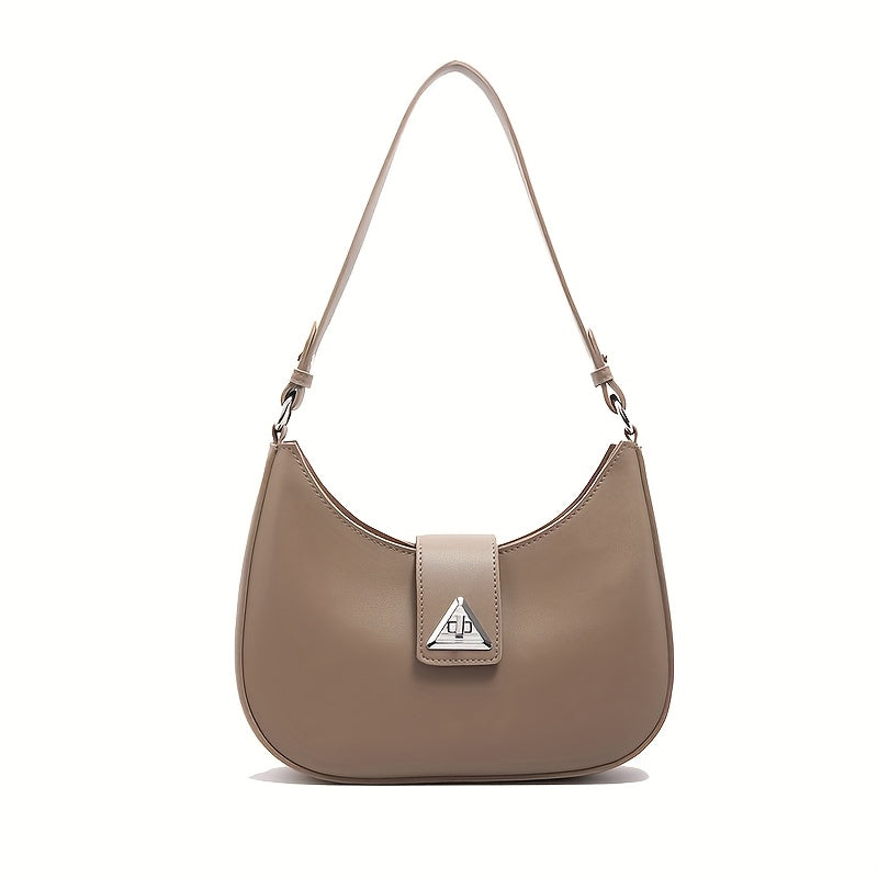 Korean High-end Texture Bag for Women, Fashionable And Versatile, Simple Single Shoulder Underarm Bag, Crescent Shaped Bag for Women