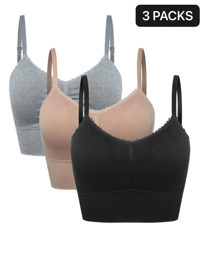 [3pcs] Seamless High-Elasticity Bras