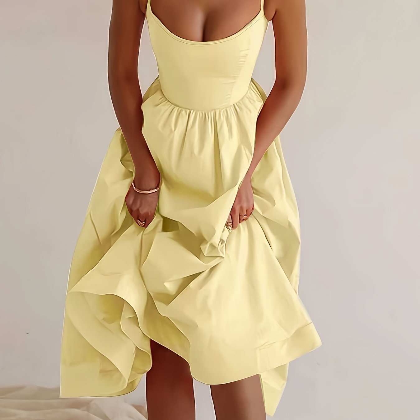 Women's Floor-Length/Short Length Sleeveless A-Line Maxi/Mini Floor-Length Evening Gown - Solid Black Floor-Length Party Wedding Gala Evening Dress with A-Line Silhouette, Smooth Texture & Clear Strap Neckline, Machine Washab