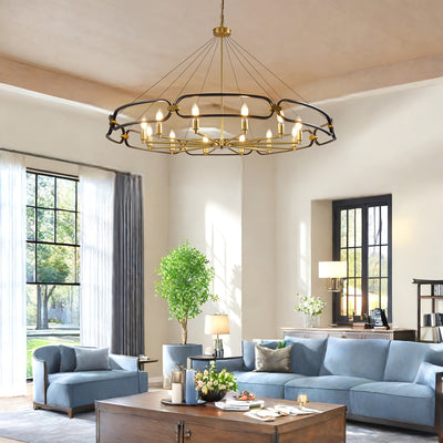 Industrial Style Silver Chandelier, 12-Light Modern Chandeliers For Dining Room, Farmhouse Chandelier For Entryway, For Living Room, Bedroom, Foyer