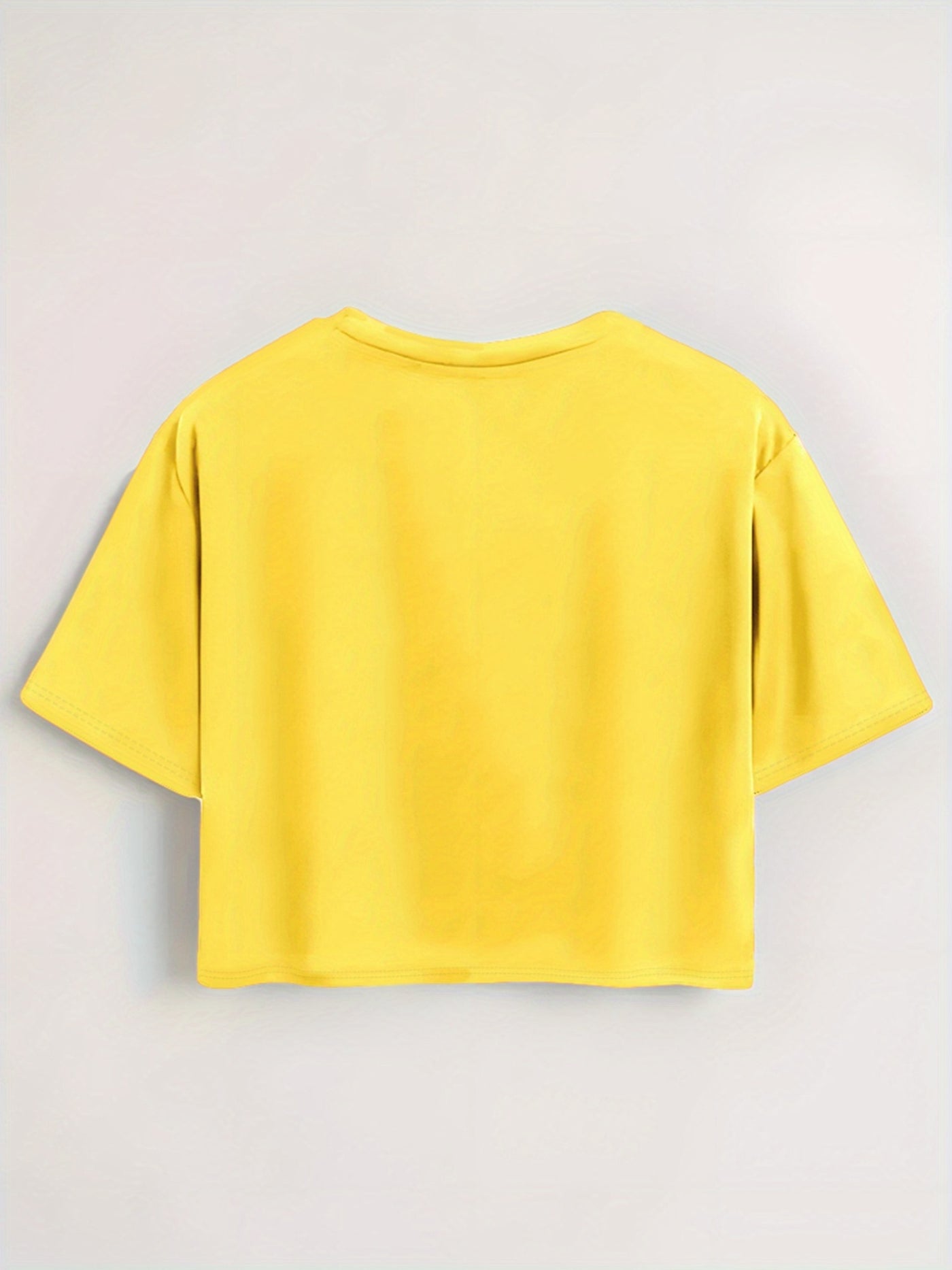 Women'S Floral Print Crop Top T-Shirt - "SUNHONEY" Design with Pink Butterflies, Casual Round Neck Short Sleeve Tee, Lightweight Polyester, Machine Washable, Perfect for Spring/Summer Outfits, Spring Fashion Top | Butterfly P