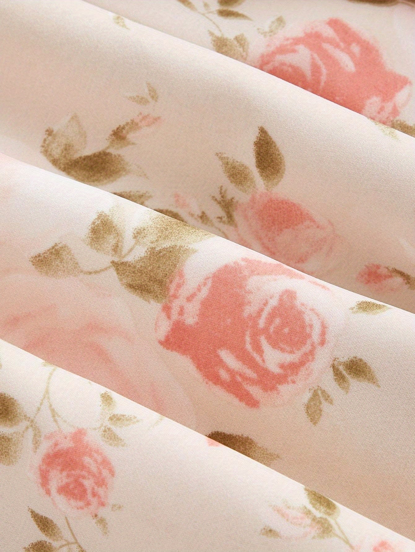 Floral Print A-Line Dress