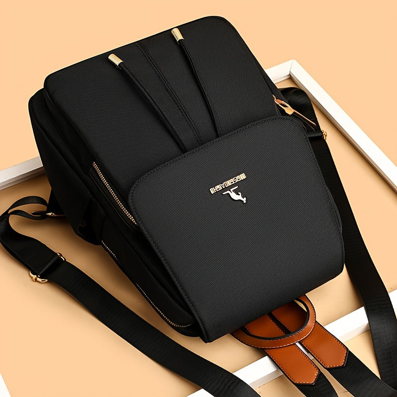 2024 New Korean-Style Versatile Fashionable Large Capacity Backpack for Women, Ideal for Casual Travel