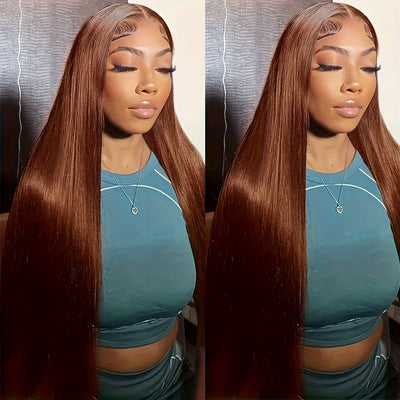 Chocolate Brown #4 Human Hair Wig