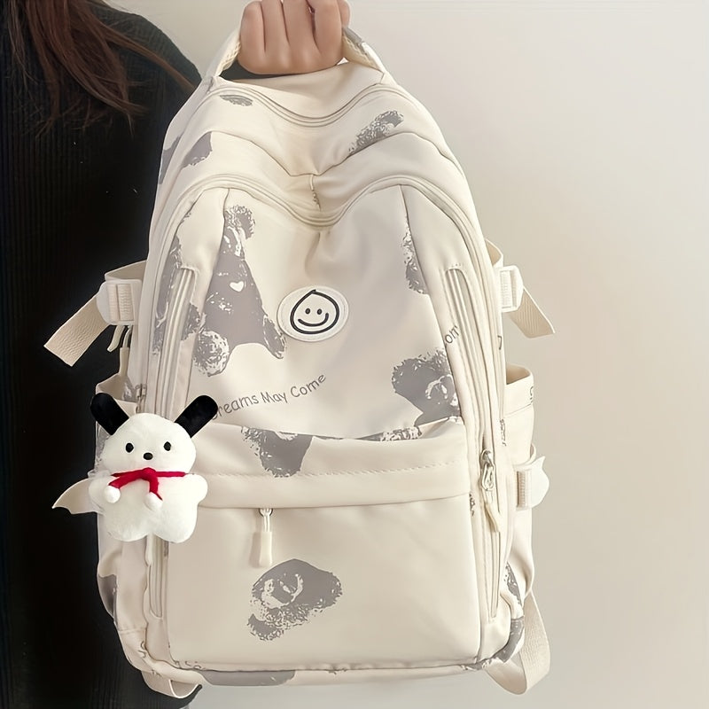Schoolbag Female Junior High School Student High Capacity Korean Fashion Versatile College Style High School Student Backpack
