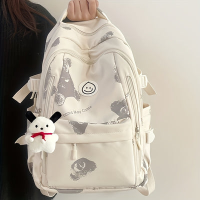 Schoolbag Female Junior High School Student High Capacity Korean Fashion Versatile College Style High School Student Backpack