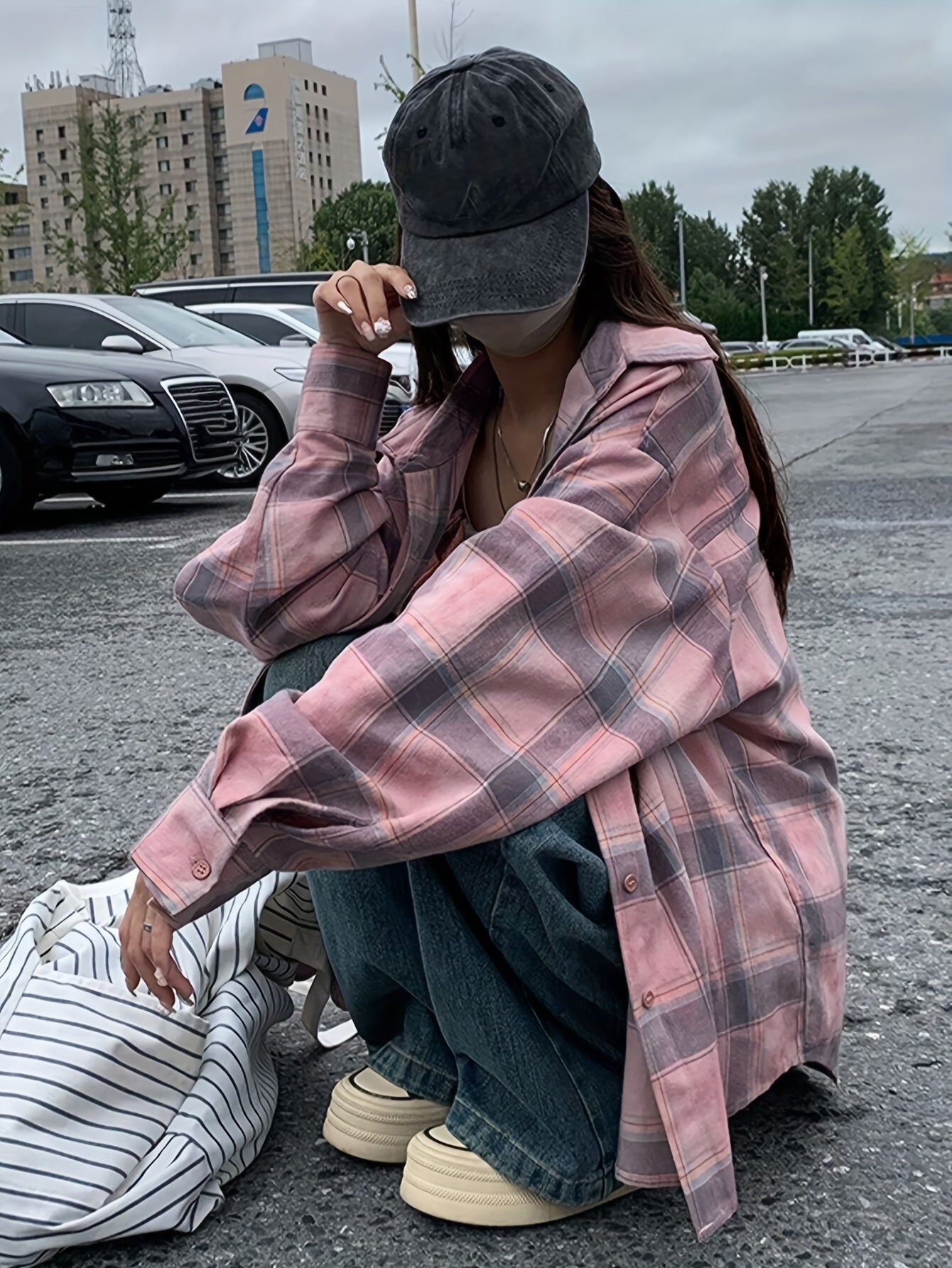 Plaid Print Button Front Shirt