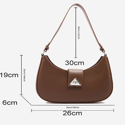 Korean High-end Texture Bag for Women, Fashionable And Versatile, Simple Single Shoulder Underarm Bag, Crescent Shaped Bag for Women