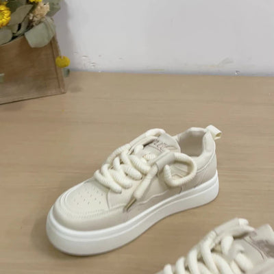 Round Toe Low Top Sneakers