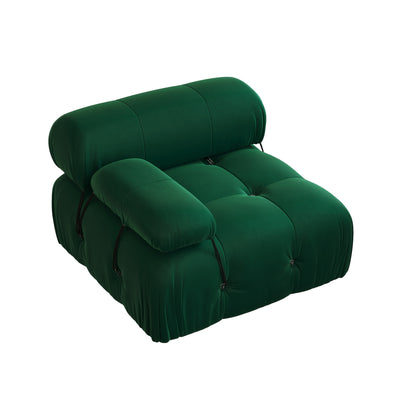 U-Shaped Minimalist Velvet Sofas, 138.6" Convertible Modular Sectional Couch, Modern Comfy Sectional Couches with 2 Chaise Ottomans for Living Room Office Apartment