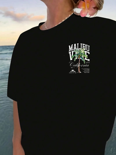 MALIBU VIBE California Graphic Long Sleeve T-Shirt