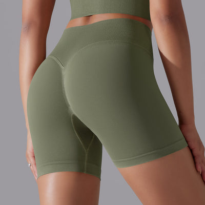 Hip Raise Skinny High Elastic Yoga Shorts