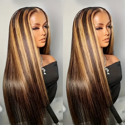 Honey Blonde Ombre Straight Wig
